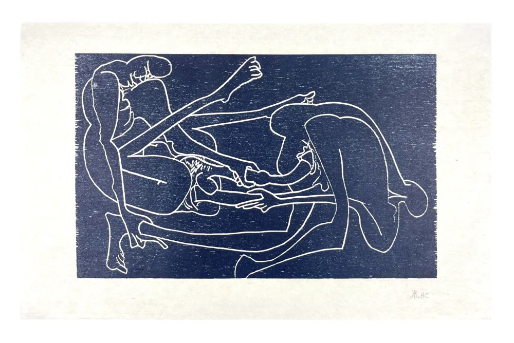 Xilogravura Müller - 13 FOIS ELLE ET MOI - TÊTE À TÊTE