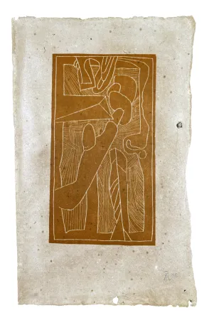 Xilogravura Müller - FUNGHI (ESQUISSE XX)