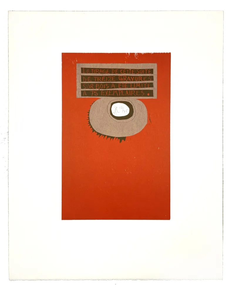 Xilogravura Müller - LIGNES MALIGNES - COLOPHON