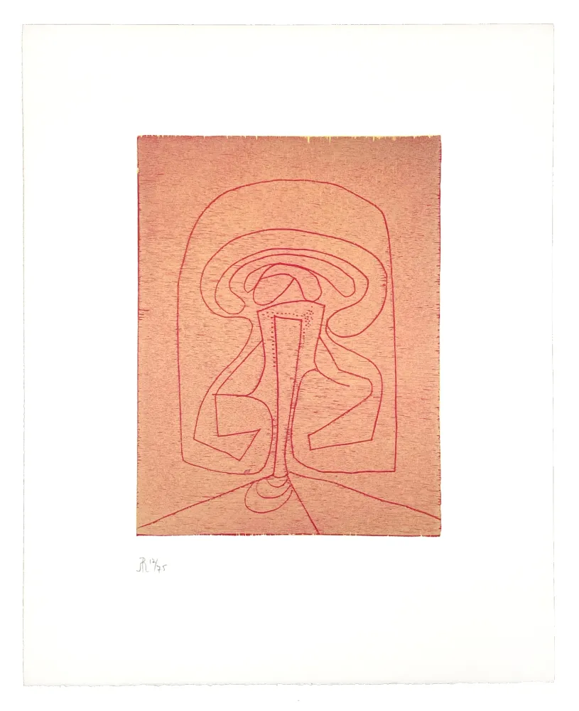 Xilogravura Müller - LIGNES MALIGNES - ÉCUSSON