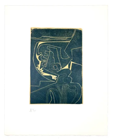 Xilogravura Müller - LIGNES MALIGNES - NOCTURNE 