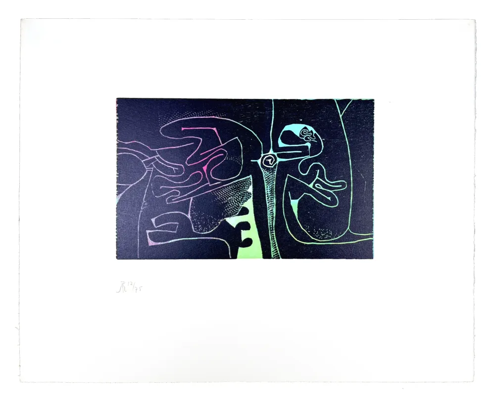 Xilogravura Müller - LIGNES MALIGNES - SERPENTS