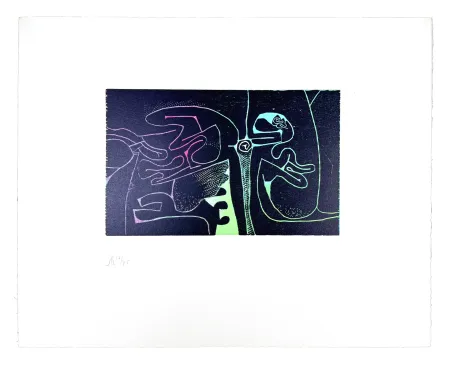 Xilogravura Müller - LIGNES MALIGNES - SERPENTS