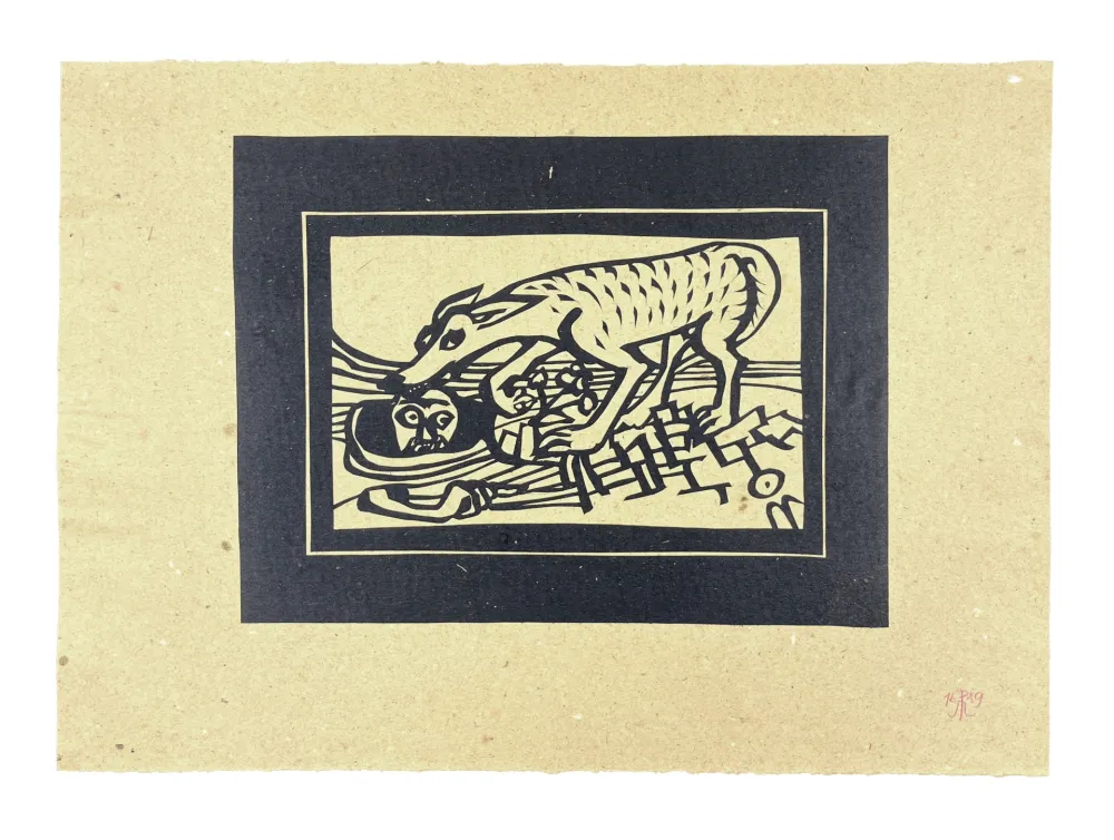 Xilogravura Müller - PUISATIER