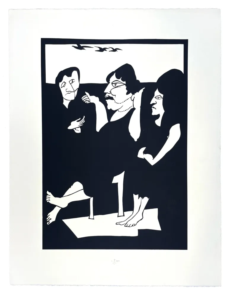 Xilogravura Müller - TROIS GRÂCES