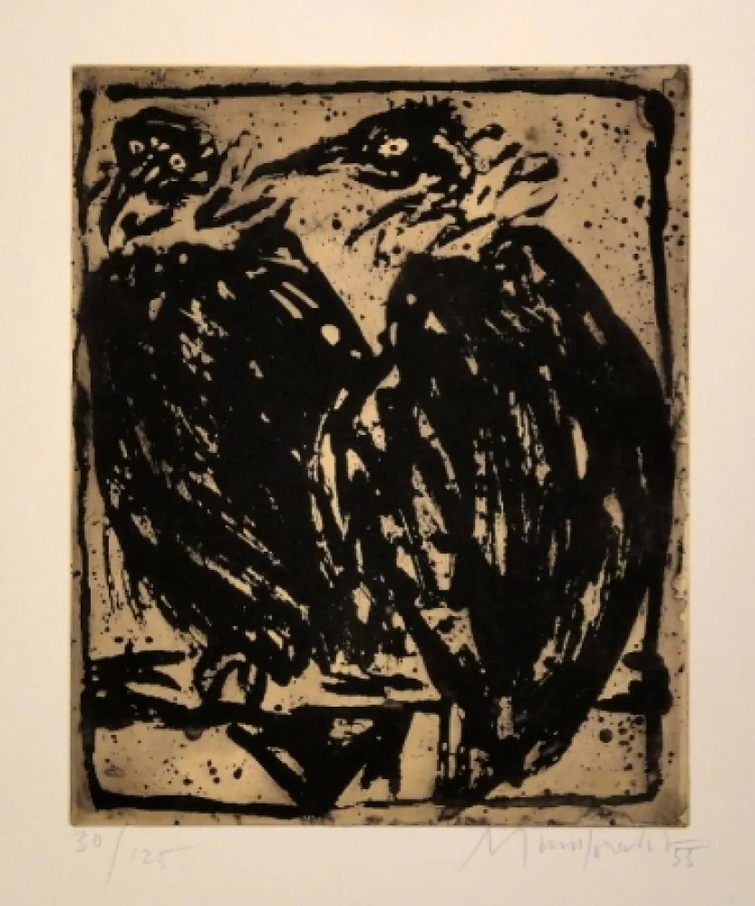 Água-Forte Mumprecht - Vautours