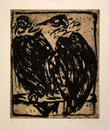 Água-Forte Mumprecht - Vautours