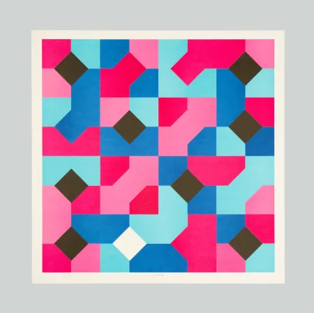 Litografia Munari - Curve di Peano