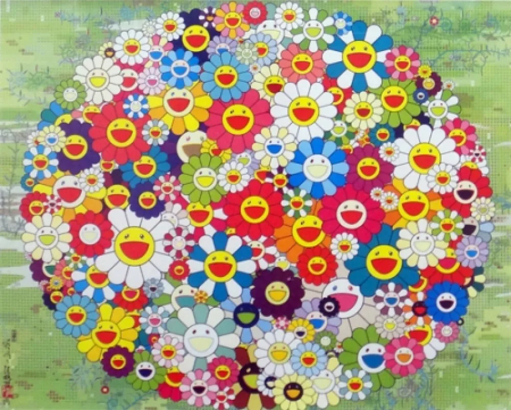 Litografia Murakami - Open Your Hands Wide (Versailles)