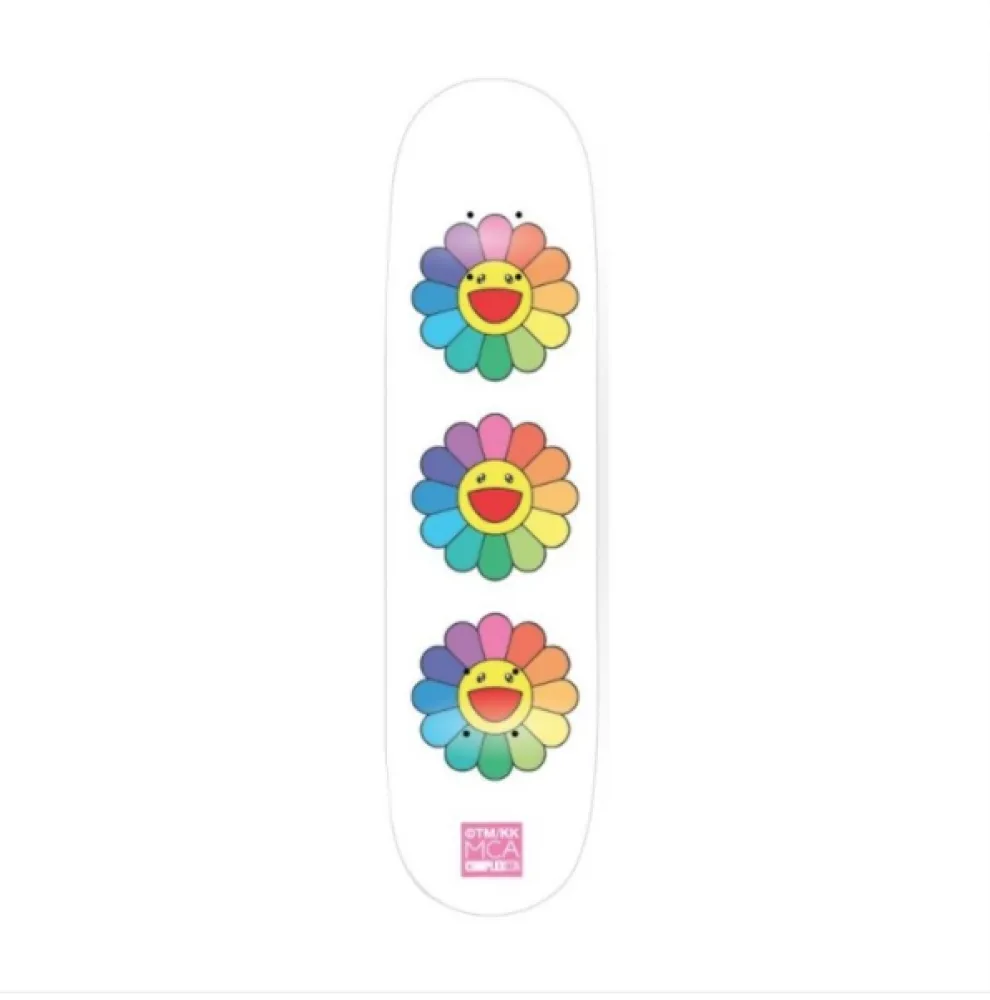 Sem Técnica Murakami - Rainbow Flower Skate Deck