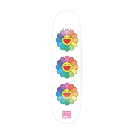 Sem Técnica Murakami - Rainbow Flower Skate Deck