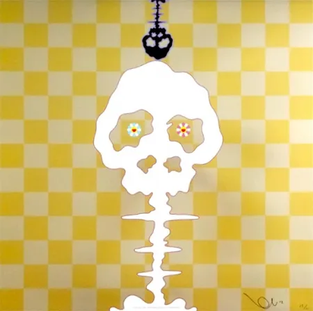 Litografia Murakami - Time Bokan - Gold