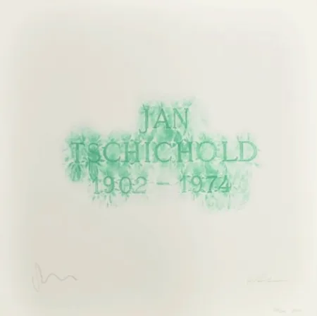 Litografia Myles - A History of Type Design / Jan Tschichold, 1902-1974 (Berzona, Switzerland)