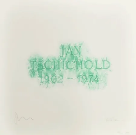 Litografia Myles - A History of Type Design / Jan Tschichold, 1902-1974 (Berzona, Switzerland)