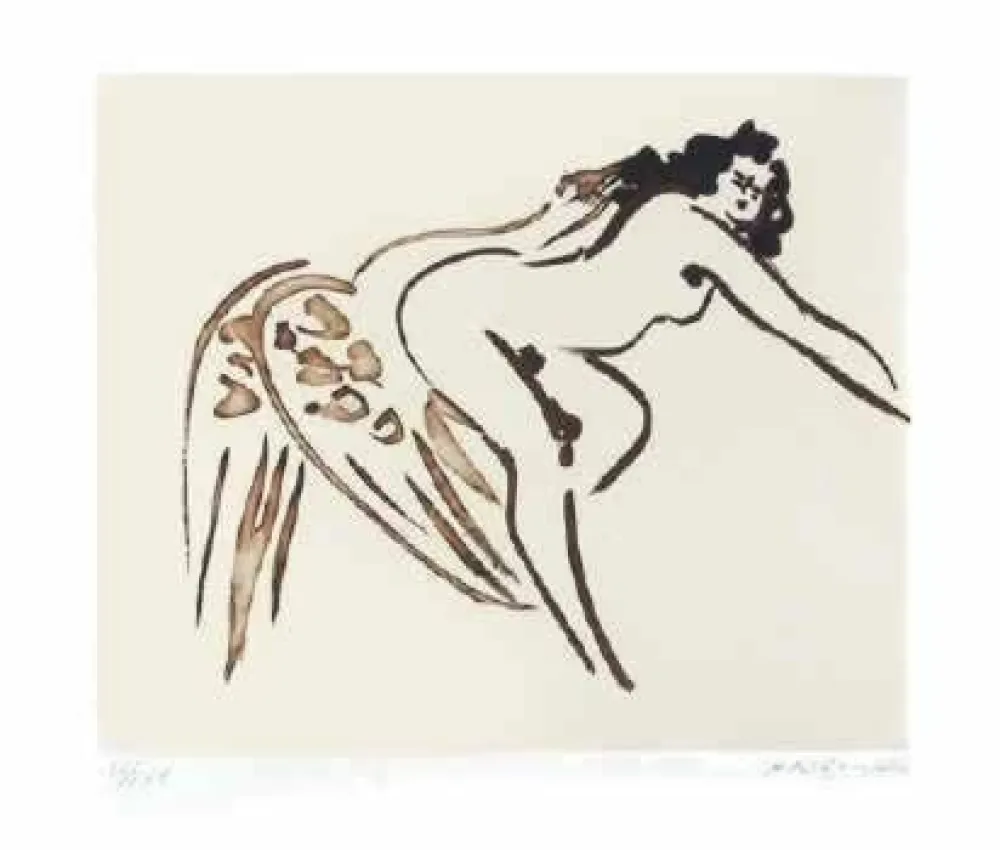 Gravura Nakian - Leda and the Swan - 7