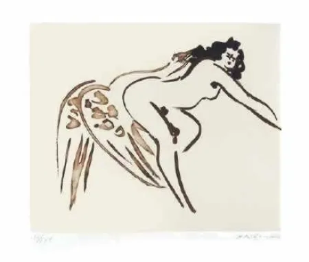 Gravura Nakian - Leda and the Swan - 7