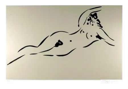 Gravura Nakian - View from Olympus: Plate II, Reclining Nymph