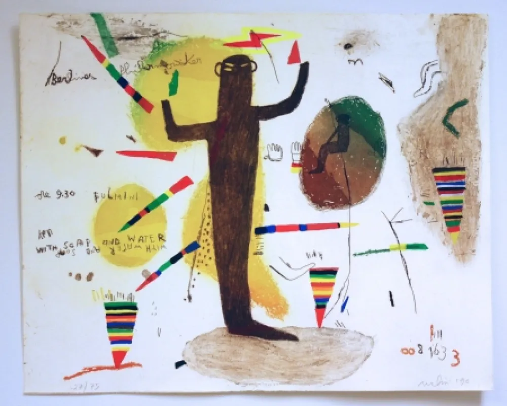 Litografia Nalin - Kenny with soap and water