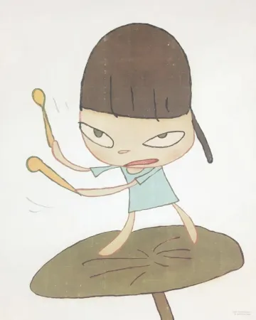 Offset Nara - Marching on a butterbur leaf