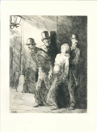 Gravura Naudin - L'arrestation