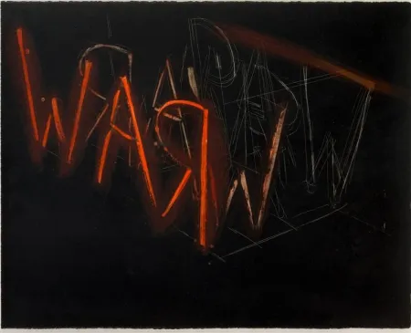 Litografia Nauman - Raw War