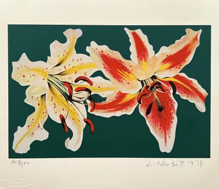 Serigrafia Nesbitt - Untitled (Two Lilies)