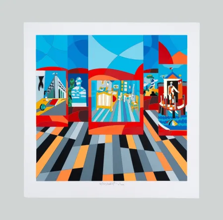 Serigrafia Nespolo - Composizione