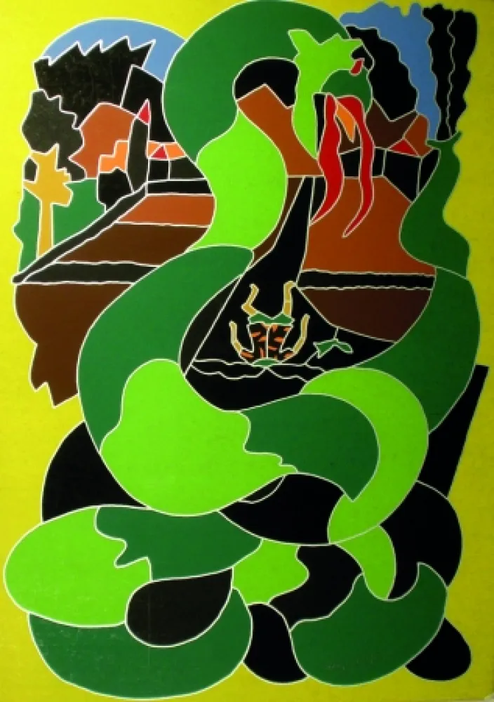 Serigrafia Nespolo - Composizione