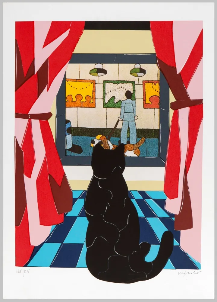 Litografia Nespolo - Composizione