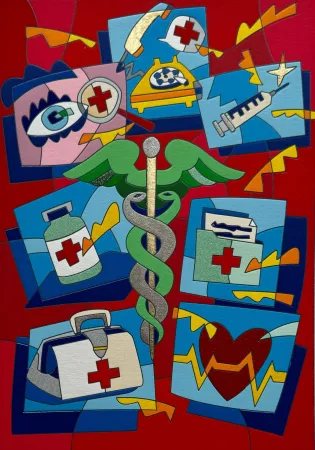 Serigrafia Nespolo - Esculapio