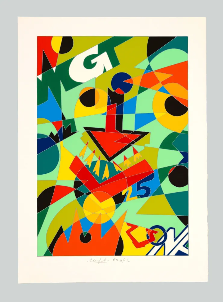 Serigrafia Nespolo - Freccia rossa