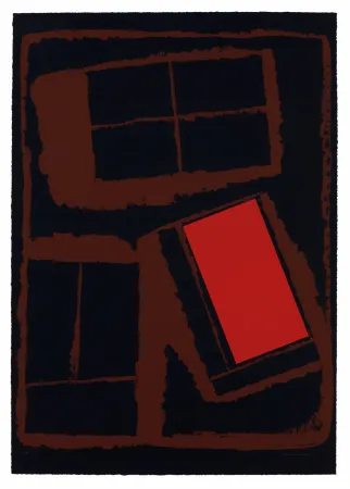 Serigrafia Nevelson - Untitled - hand-signed Silk-screen on hand-made paper 