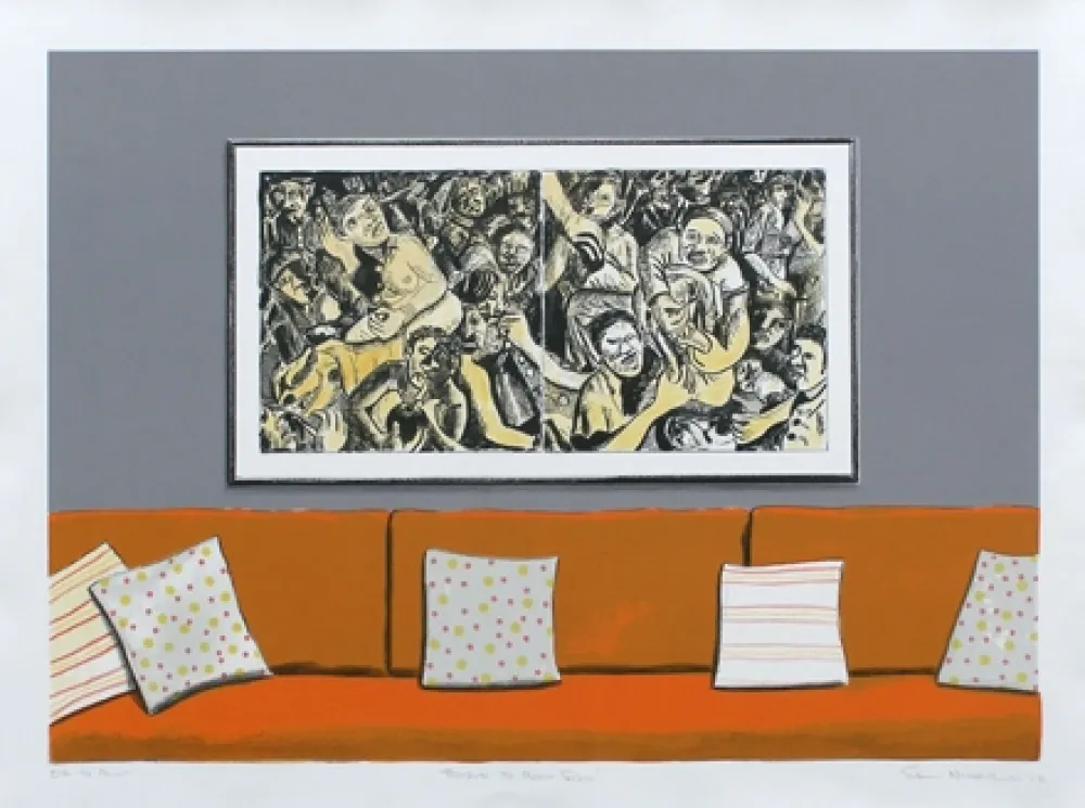 Litografia Nhlengethwa - Tribute to Helen Sebidi