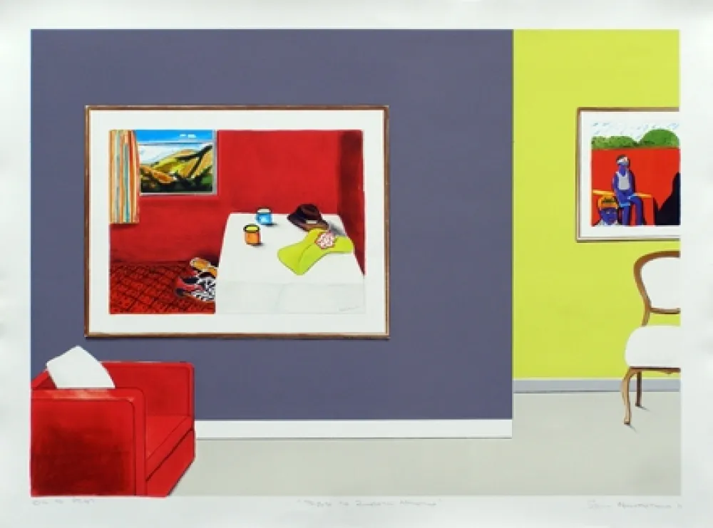 Litografia Nhlengethwa - Tribute to Zwelethu Mthethwa