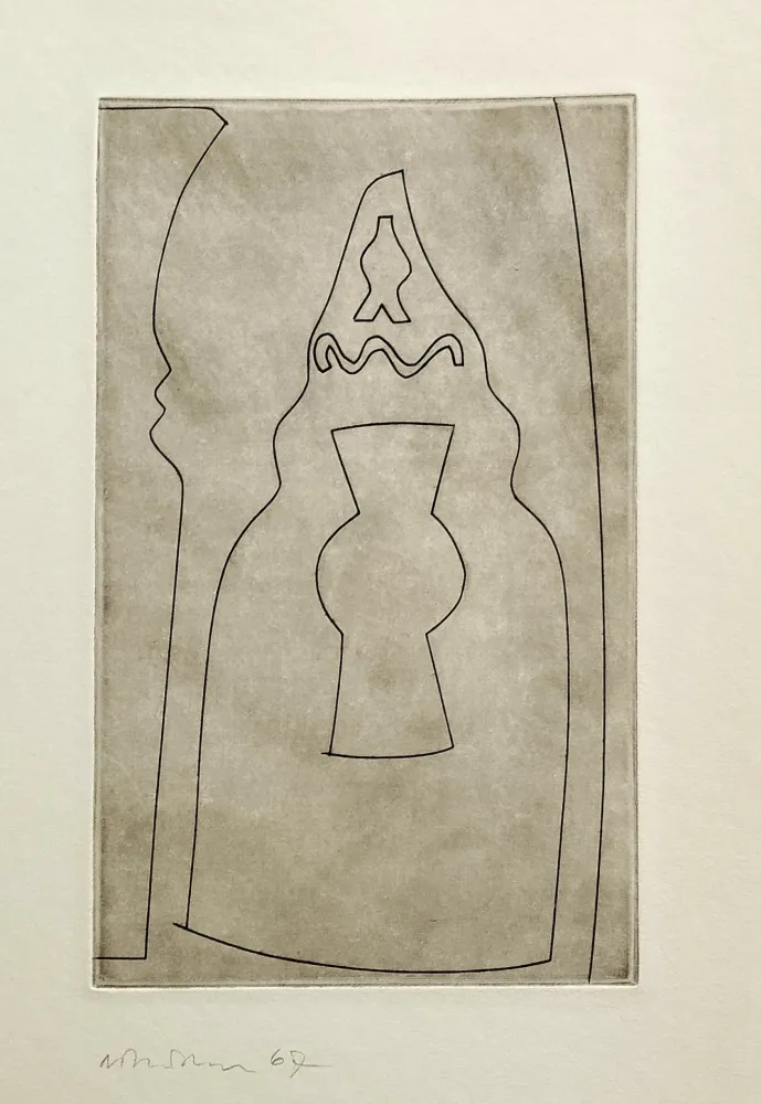 Água-Forte Nicholson - Curled Turkish form