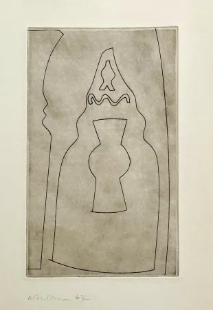 Água-Forte Nicholson - Curled Turkish form