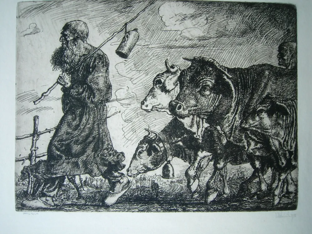 Gravura Nicklas - Alter Hirte