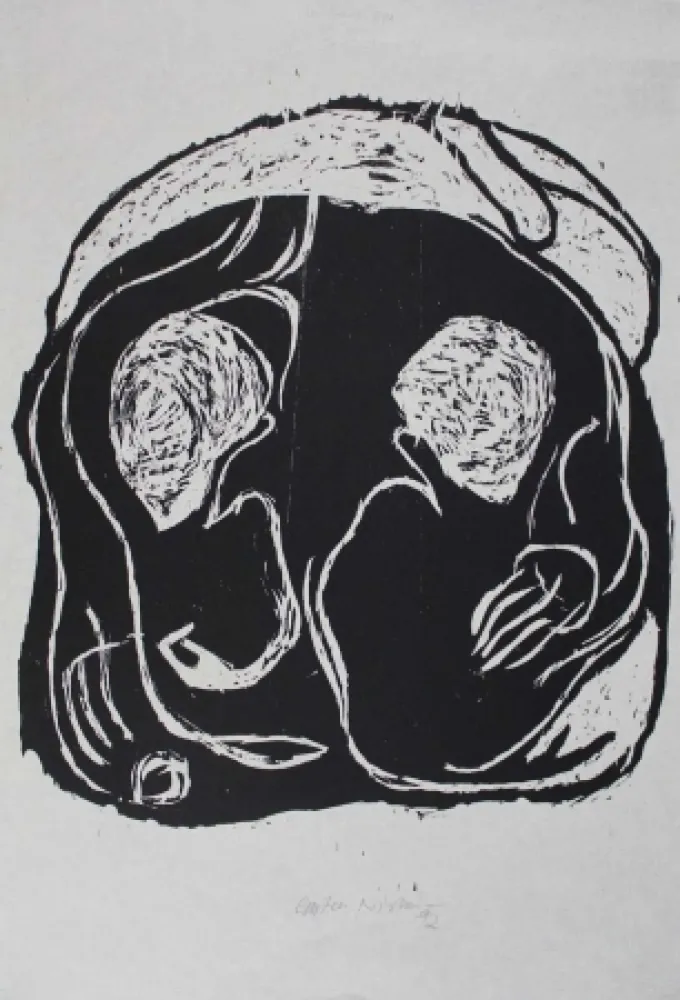 Xilogravura Nicolai - Im Inneren frisst das Helle das Dunkle II