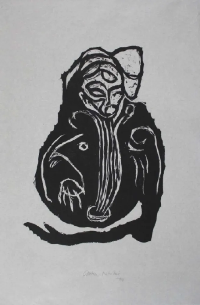 Xilogravura Nicolai - Im Inneren frisst das Helle das Dunkle III