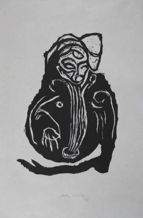 Xilogravura Nicolai - Im Inneren frisst das Helle das Dunkle III