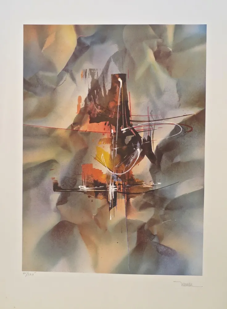 Litografia Nierman - Bach, from the Sound of Color portfolio