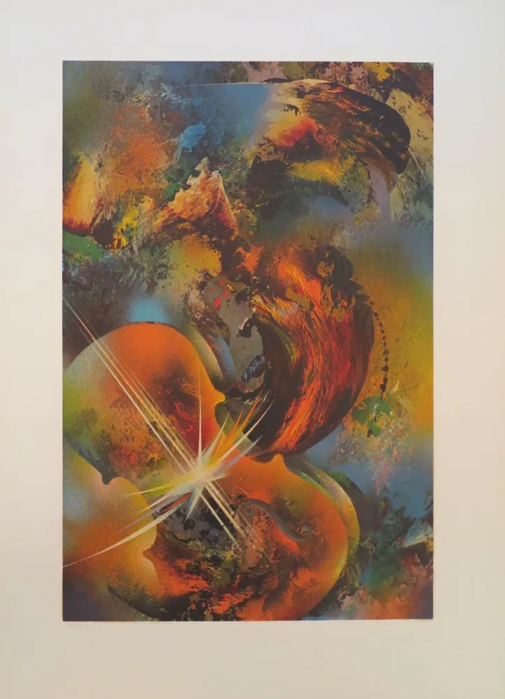 Litografia Nierman - Mozart from the Sound of Color portfolio