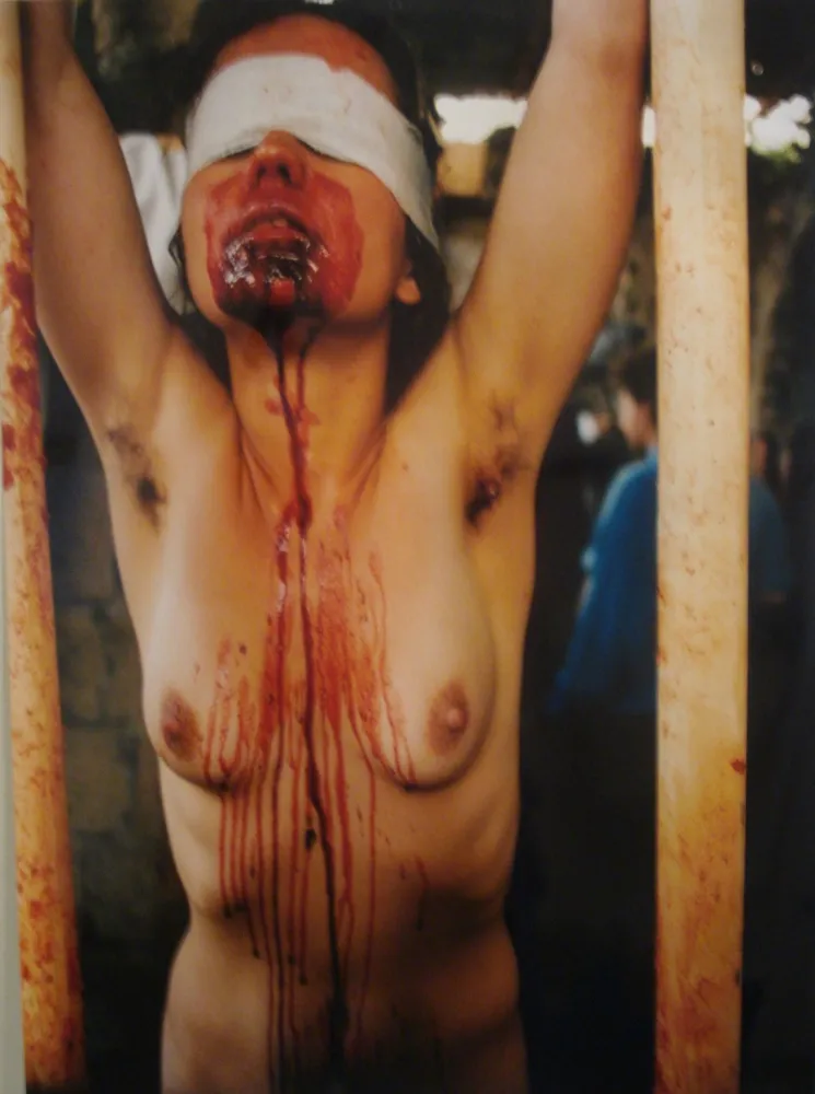 Fotografia Nitsch - 96 Aktion – Giardini San Martino, Napoli, P