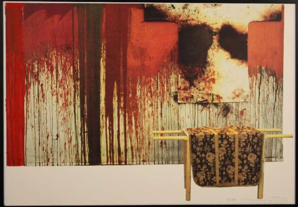 Litografia Nitsch - SENZA TITOLO