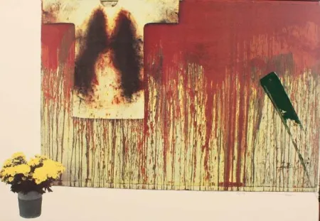 Litografia Nitsch - SENZA TITOLO