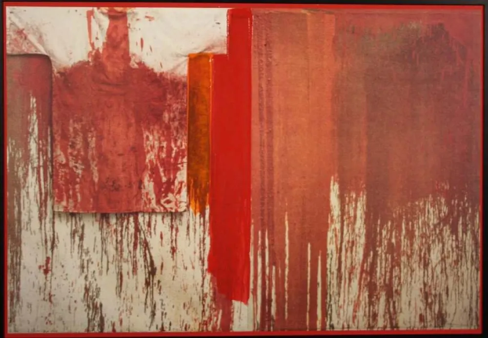 Litografia Nitsch - SENZA TITOLO