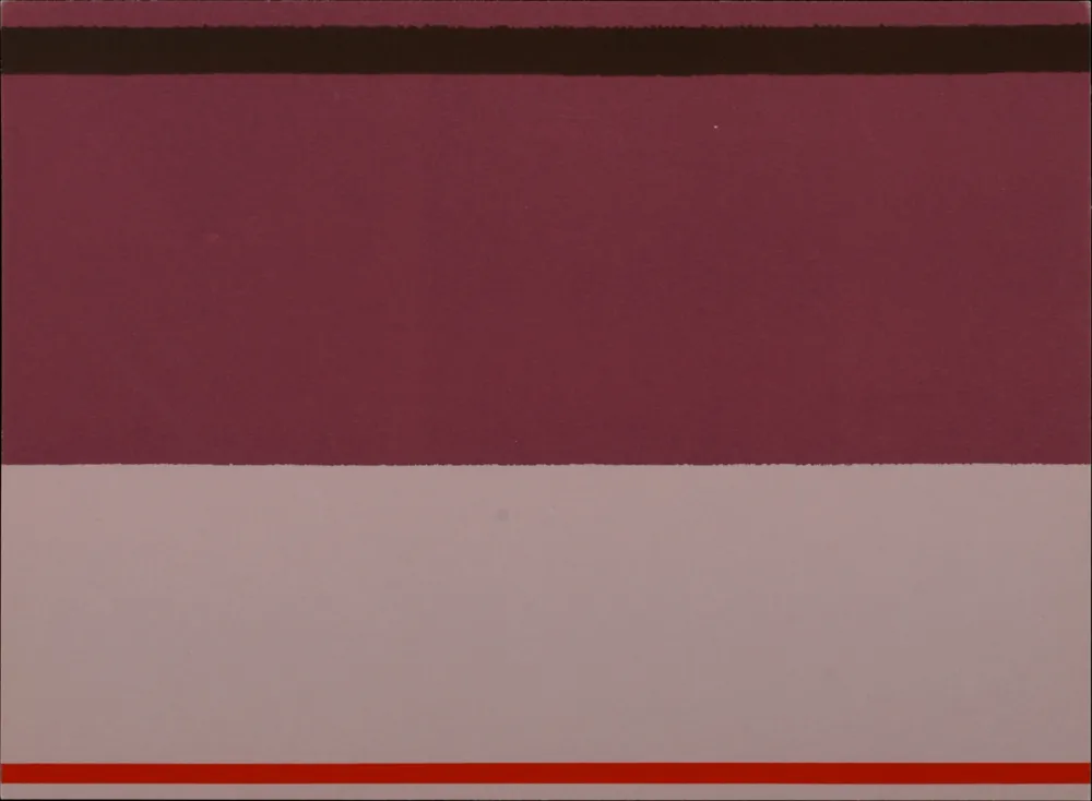 Serigrafia Noland - Abstract Composition, 1973 -  Hand-numbered!