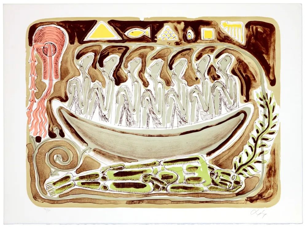 Litografia Nørgaard - Un voyage sans destination