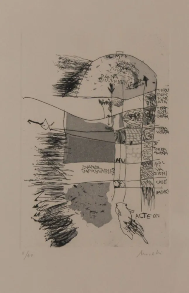 Litografia Novelli - DAS BAD DER DIANA