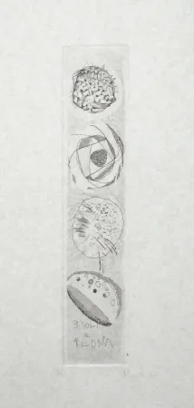 Água-Forte E Água-Tinta Novelli - Tre soli e una luna